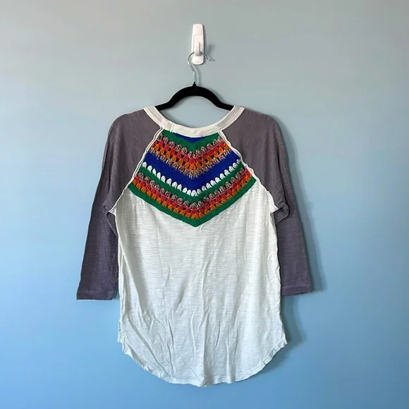 EUC Free People colourful knit shirt - Picture 4 of 4